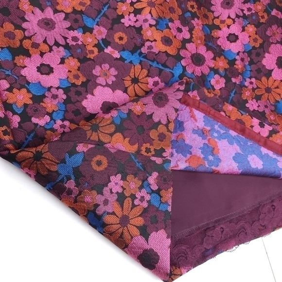 Trina Turk Pink Floral Lace Cap Sleeve Dress Sz 4 - Picture 4 of 15